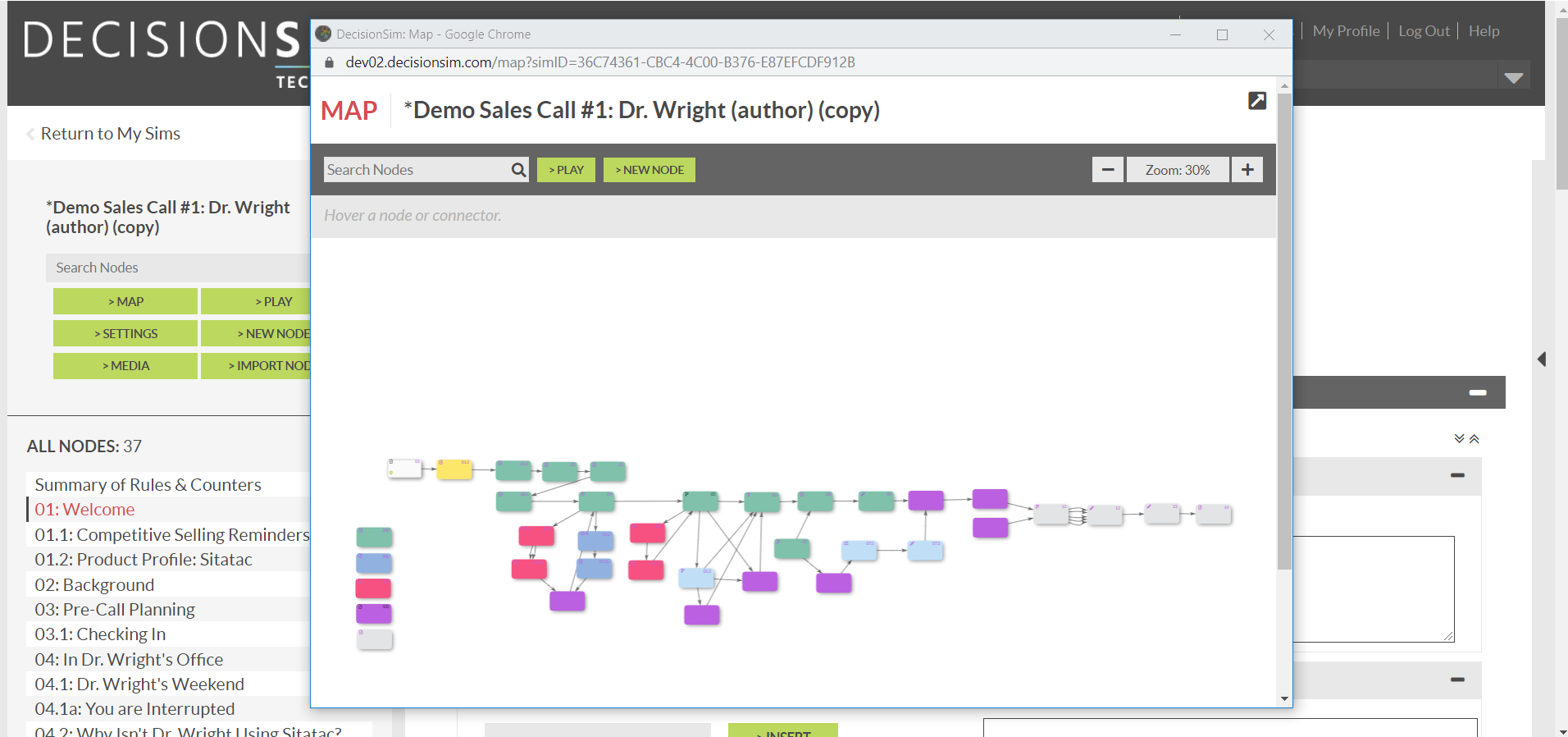 DecisionSim Case Mapping