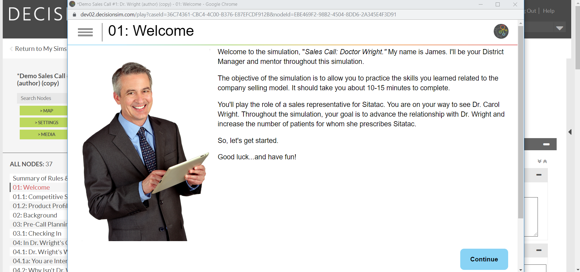 DecisionSim Simulation Player